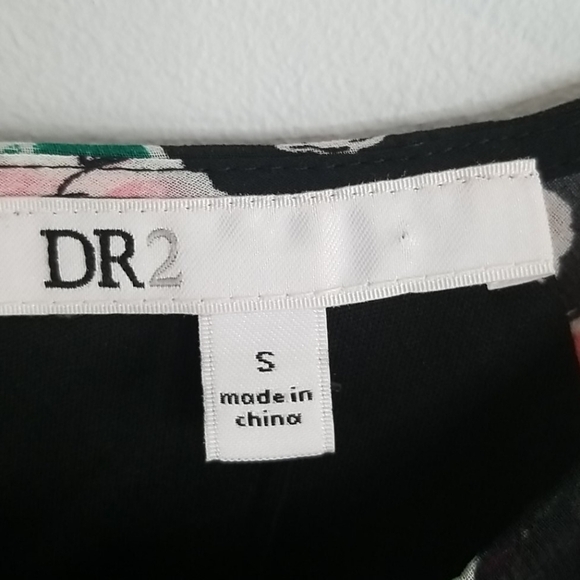 Daniel Rainn Floral Chiffon Cold Shoulder Belted Dress Size Small - Picture 5 of 8